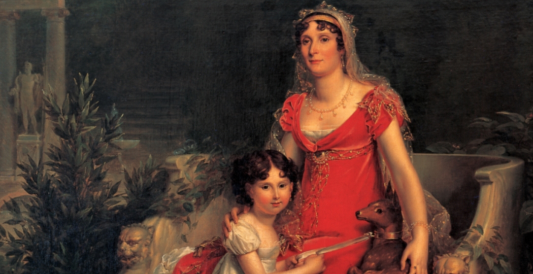 Elisa Bonaparte Baciocchi con la figlia Napoleona Elisa