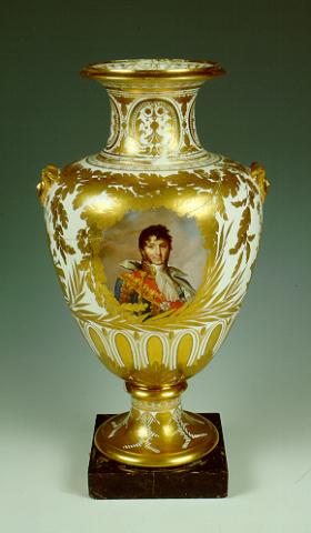 Francesco De Caro, Vaso con ritratto di Gioacchino Murat, 1809-1812