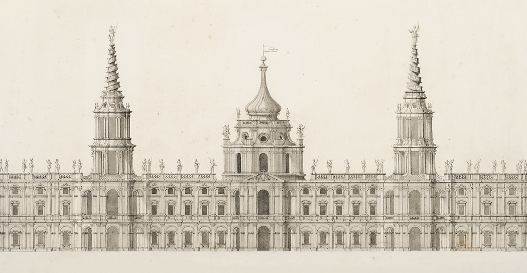 Gaetano Chiaveri (Roma 1689–1770 Foligno) Progetto ideale di un castello per la Sassonia, probabilmente 1736/37
