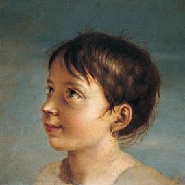 Jean-Baptiste Wicar, Carlotta Bonaparte, olio su tela, 25,5 x 24 cm