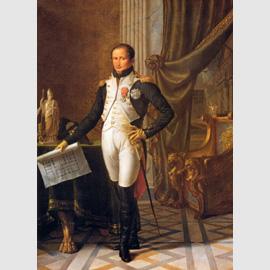 Jean-Baptiste Wicar, Giuseppe Bonaparte re di Napoli, olio su tela, 230x176 cm. Versailles, Musée National